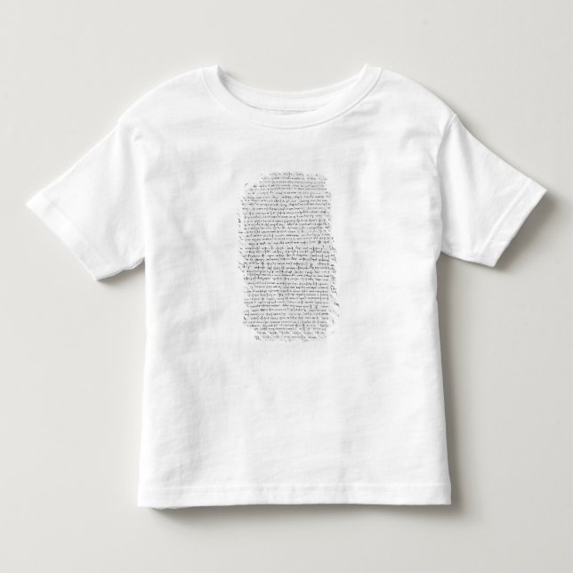 Seite vom Kodex Leicester, 1508-12 Kleinkind T-shirt (Vorderseite)