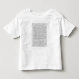 Seite vom Kodex Leicester, 1508-12 Kleinkind T-shirt