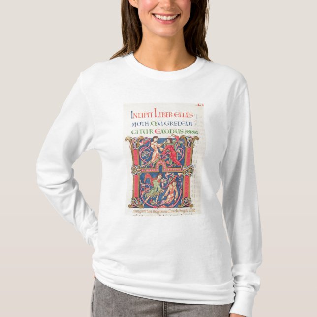 Seite von der Winchester-Bibel, c.1150-80 T-Shirt (Vorderseite)