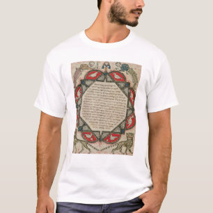 Seite von einer hebräischen Bibel, die Fische T-Shirt