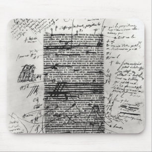 Seite von einer von den Arbeiten des Balzacs Mousepad