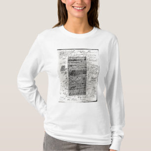 Seite von einer von den Arbeiten des Balzacs T-Shirt