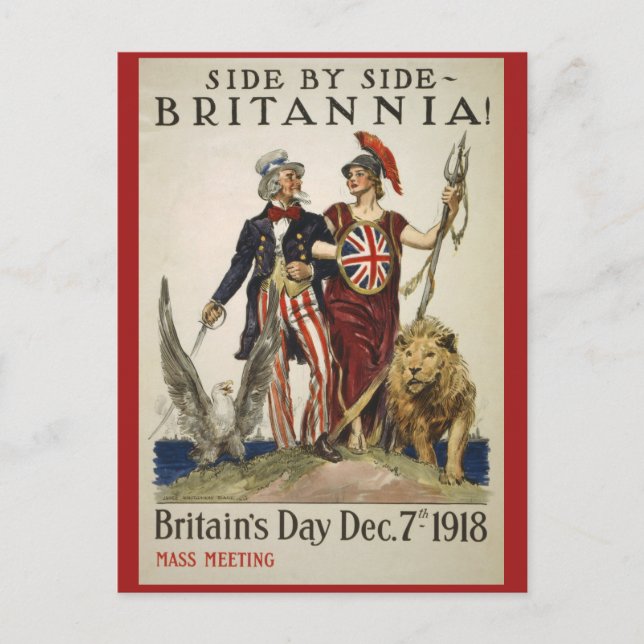 Seite von Side Britannia Postkarte (Vorderseite)