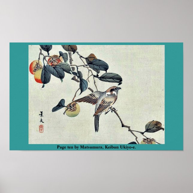 Seite zehn von Matsumura, Keibun Ukiyo-e. Poster (Vorne)