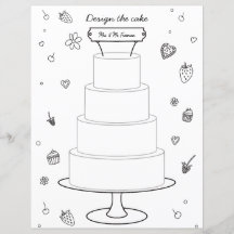 Seite zum Entwurf des Hochzeitaktivität