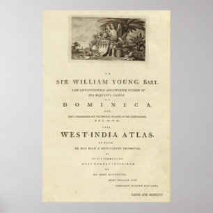 Seite zur Bestimmung des westindischen Atlas Poster