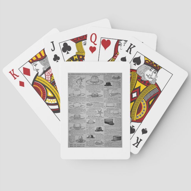 Seiten aus Sears, Roebuck aus Chicago, Katalog Spielkarten (Rückseite)