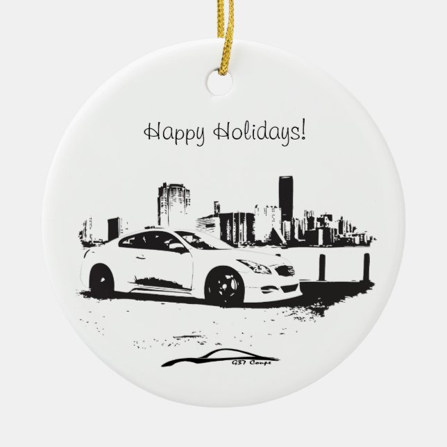Seiten-Schuss des Coupé-G37 Keramik Ornament (Vorne)