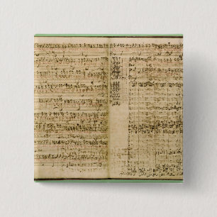 Seiten von der Kerbe der 'Kunst des Fugue Button
