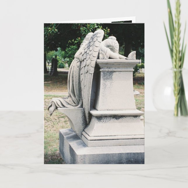 Seitenansicht der waschenden Angel-Karte Karte (Vorderseite)