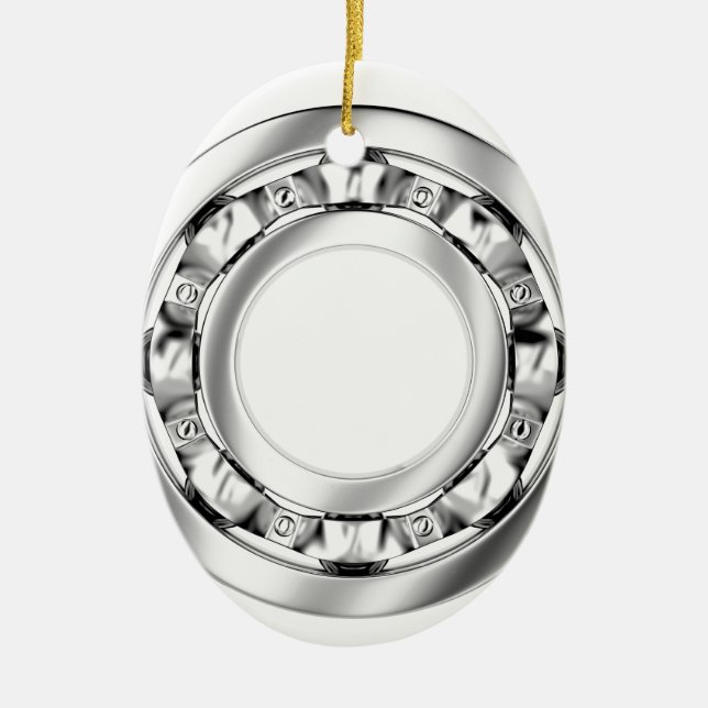 Seitenansicht des Kugellagers Keramik Ornament (Vorne)