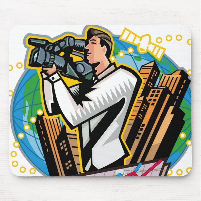 Seitenansicht des Mannschießens Mousepad (Vorne)