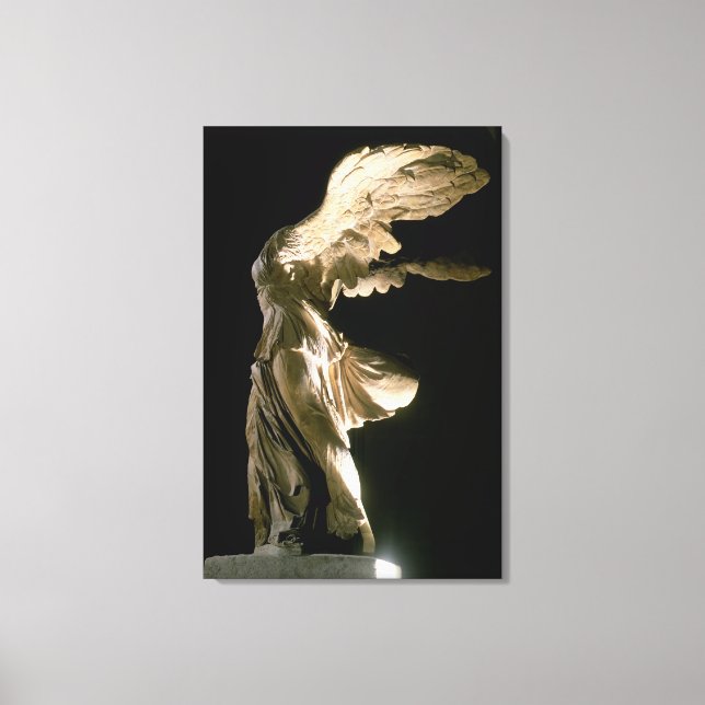 Seitenansicht des Sieges von Samothrace (Parian ma Leinwanddruck (Vorderseite)