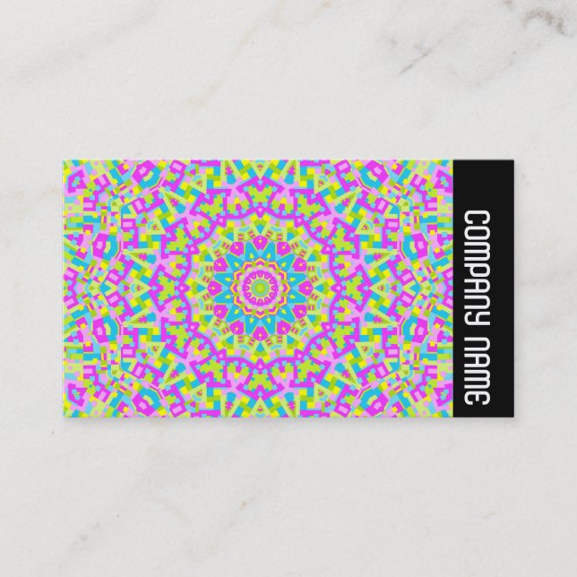 Seitenband - Farbiges Kaleidoskop 010 Visitenkarte (Vorderseite)