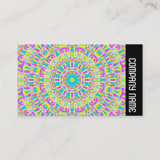 Seitenband - Farbiges Kaleidoskop 06 Visitenkarte (Vorderseite)