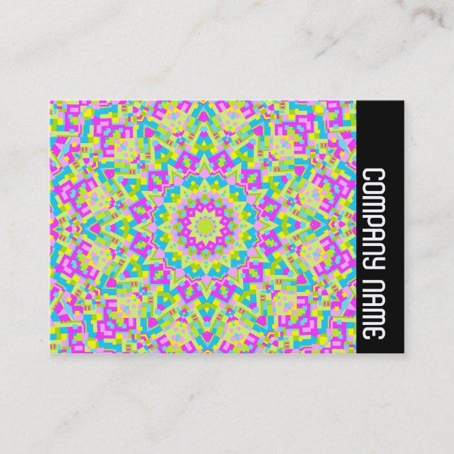 Seitenband - Farbiges Kaleidoskop 07 Visitenkarte (Vorderseite)