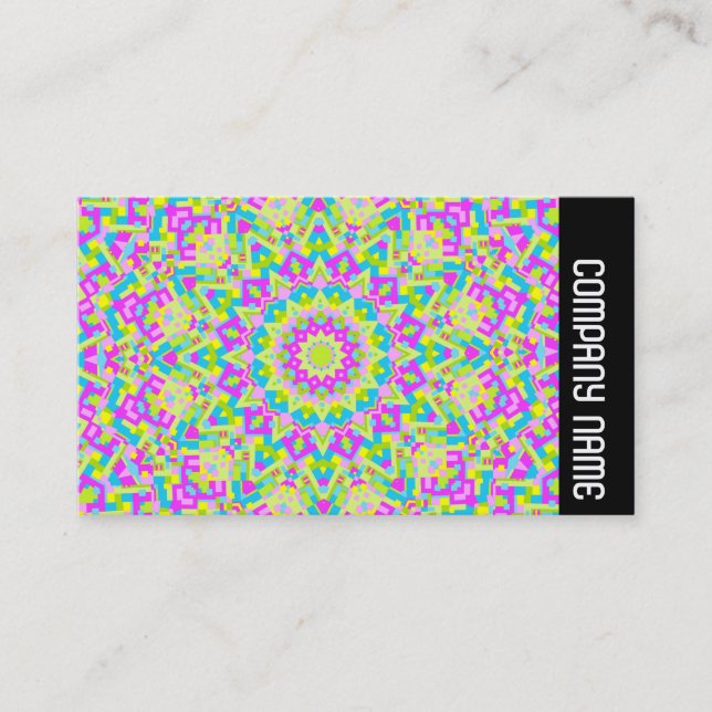 Seitenband - Farbiges Kaleidoskop 07 Visitenkarte (Vorderseite)