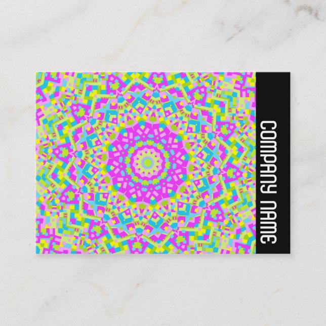 Seitenband - Farbiges Kaleidoskop 08 Visitenkarte (Vorderseite)