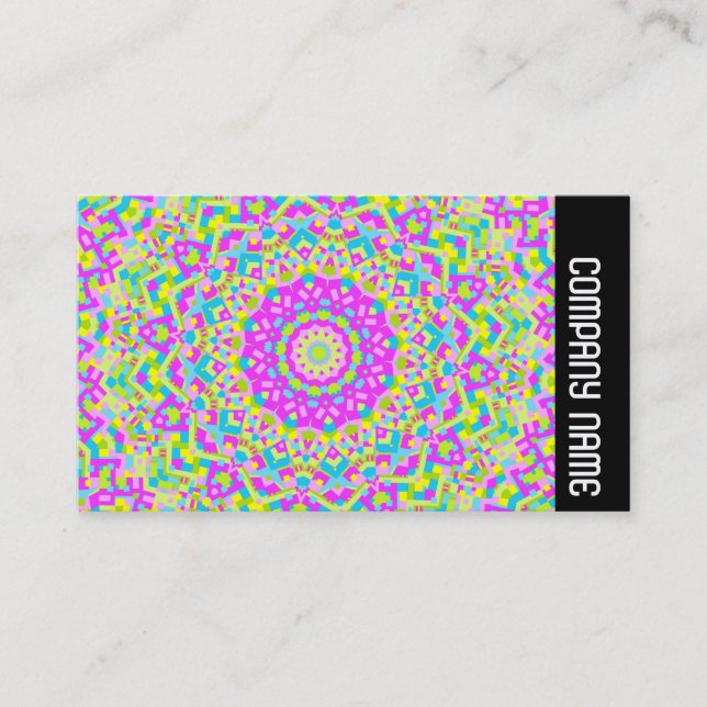 Seitenband - Farbiges Kaleidoskop 08 Visitenkarte (Vorderseite)