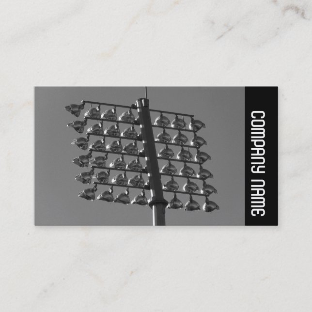 Seitenband - Flutlichter (B&W) Visitenkarte (Vorderseite)