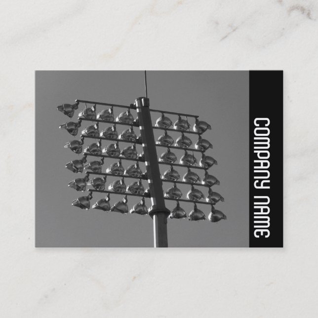 Seitenband - Flutlichter (B&W) Visitenkarte (Vorderseite)