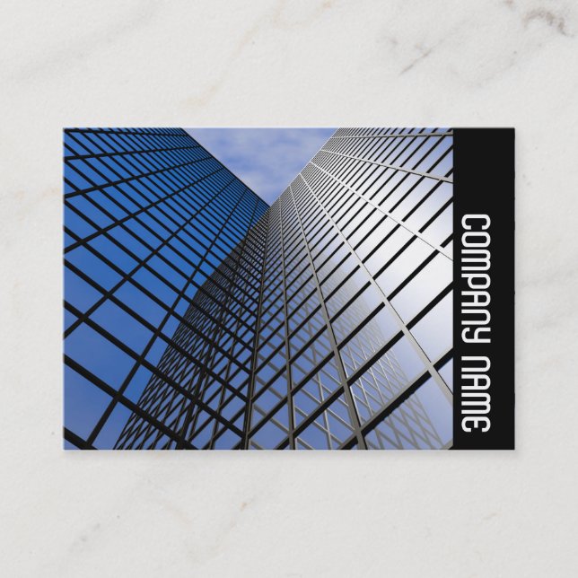 Seitenband - Reflektiver Büroblock Visitenkarte (Vorderseite)
