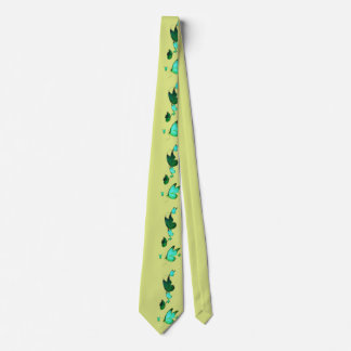 Seitendruck Blumen und Schmetterling Krawatte