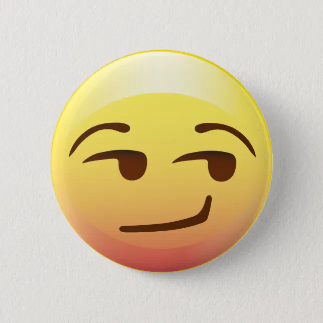 Seitenflüchtiger blick eingebildetes Emoji Button