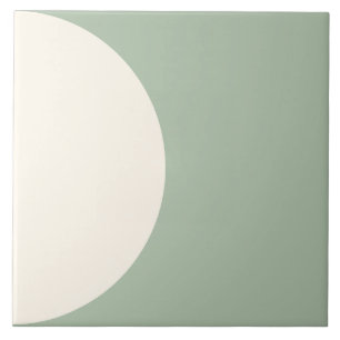 Seitengrüne moderne geometrische Halbkreiskachel Fliese