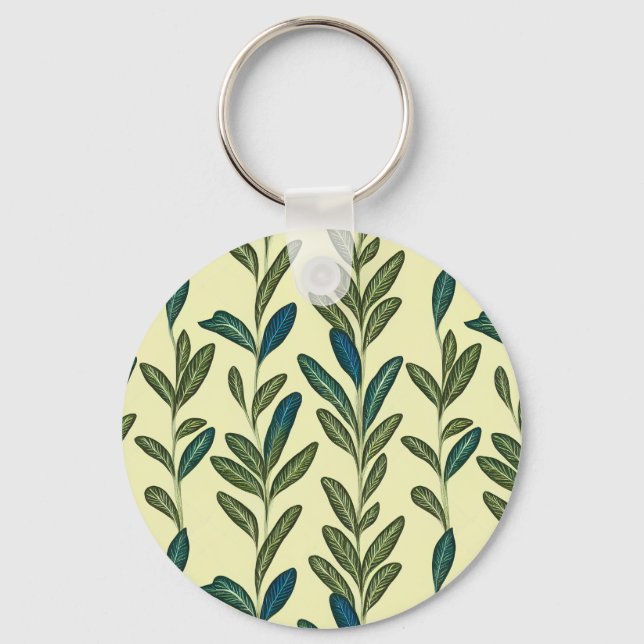 Seitenleaf Print Schlüsselanhänger (Vorderseite)