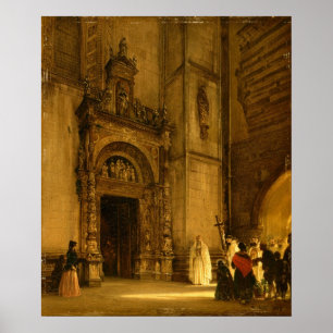 Seitenportal der Kathedrale Como, 1850 Poster