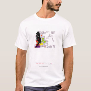 Seitenprofil einer Frauenaufstellung T-Shirt