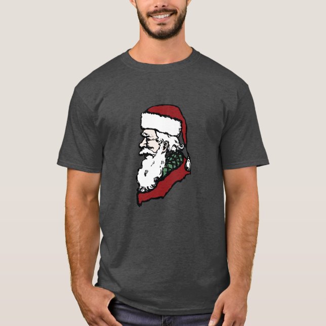 Seitenprofil Weihnachtsklausel T-Shirt (Vorderseite)