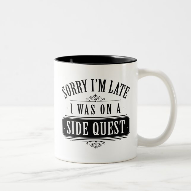 Seitenquest Zweifarbige Tasse (Rechts)