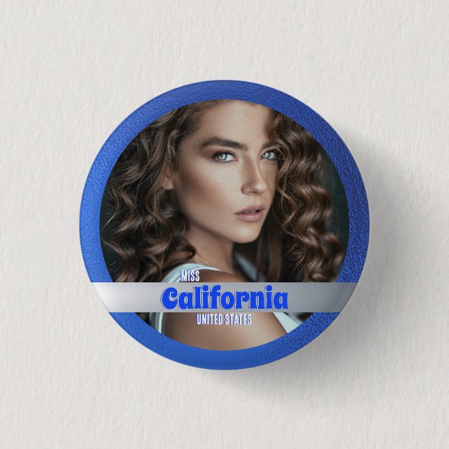 Seitenschaltfläche | Royal Blue Shimmer Button (Vorderseite)