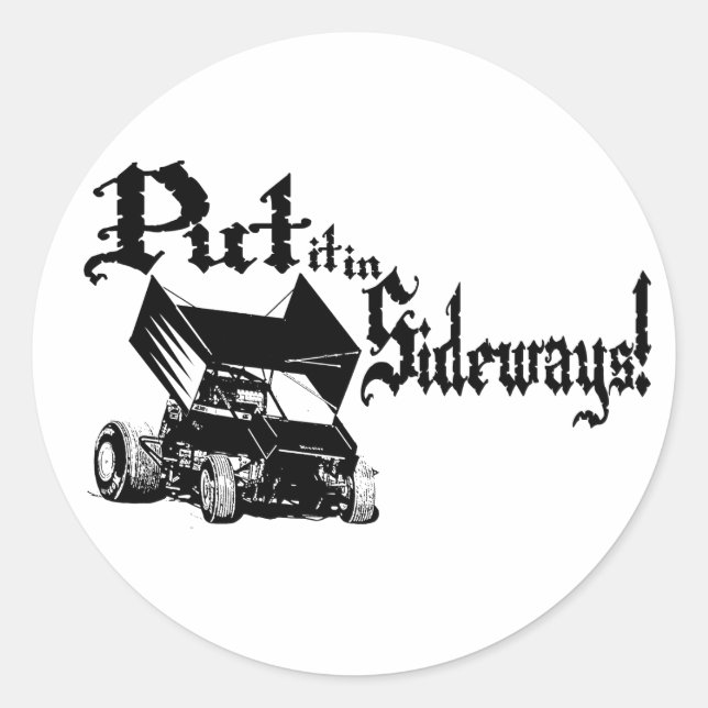 Seitenstrassen1 Runder Aufkleber (Vorderseite)