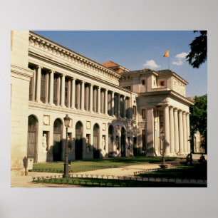 Seitliche Ansicht des Museums Poster
