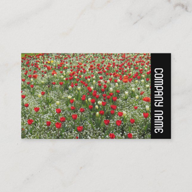 Seitliche Band - Bett von Tulips Visitenkarte (Vorderseite)