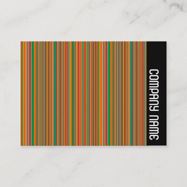 Seitliche Band - farbige Linien 02 Visitenkarte (Vorderseite)