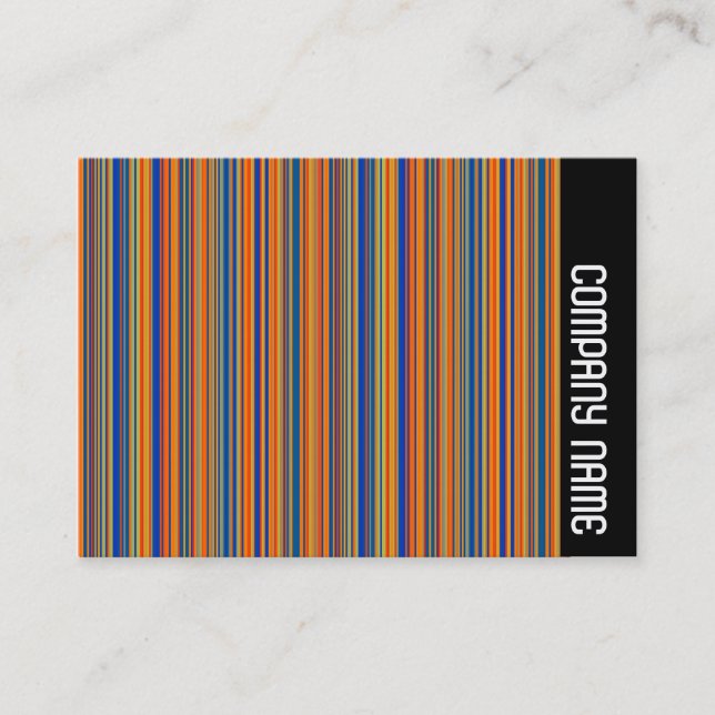 Seitliche Band - farbige Linien 03 Visitenkarte (Vorderseite)