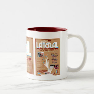 Seitliche Bewegung: Kunst u. die bewegliche Zweifarbige Tasse