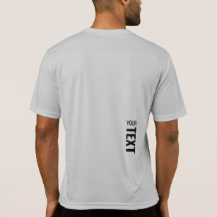 Seitliche Druckannahme - Silver Mens Sport T-Shirt