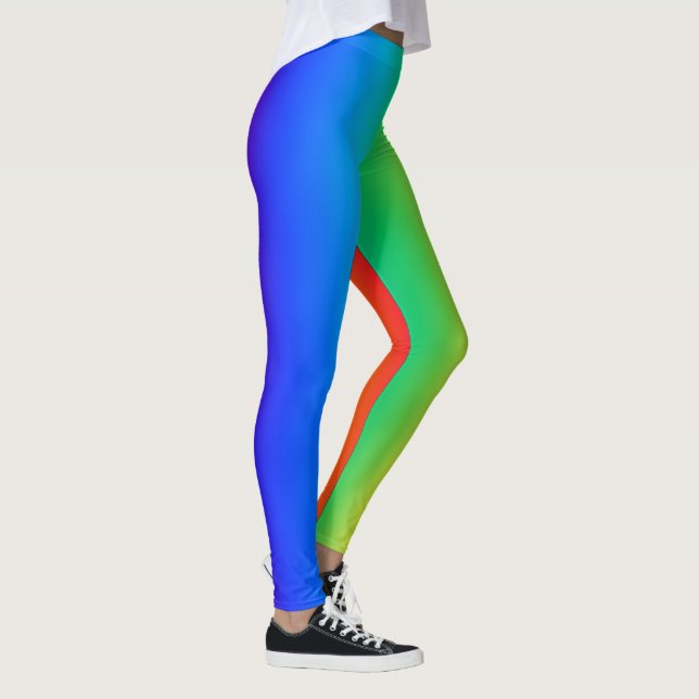 Seitliche Regenbogenneigung Leggings (Rechts)