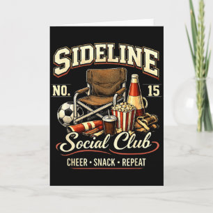 Seitliche Social Club Cheer Snack Wiederholung Soc Karte