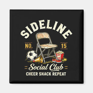 Seitliche Social Club Cheer Snack Wiederholung Soc Magnet