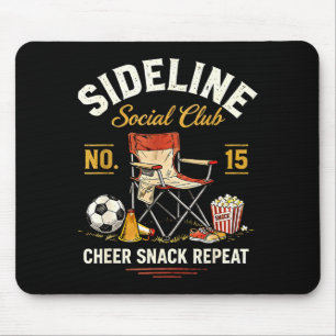 Seitliche Social Club Cheer Snack Wiederholung Soc Mousepad