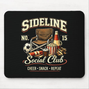 Seitliche Social Club Cheer Snack Wiederholung Soc Mousepad