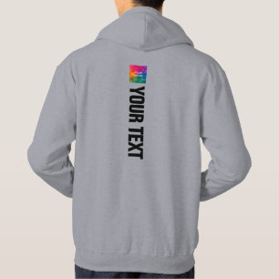 Seitlicher Druck Hinzufügen von Bildern Text Mens  Hoodie