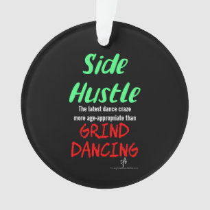 Seitlicher Hustle gegen grind tanzende Neon Green  Ornament