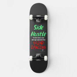 Seitlicher Hustle gegen grind tanzende Neon Green  Skateboard